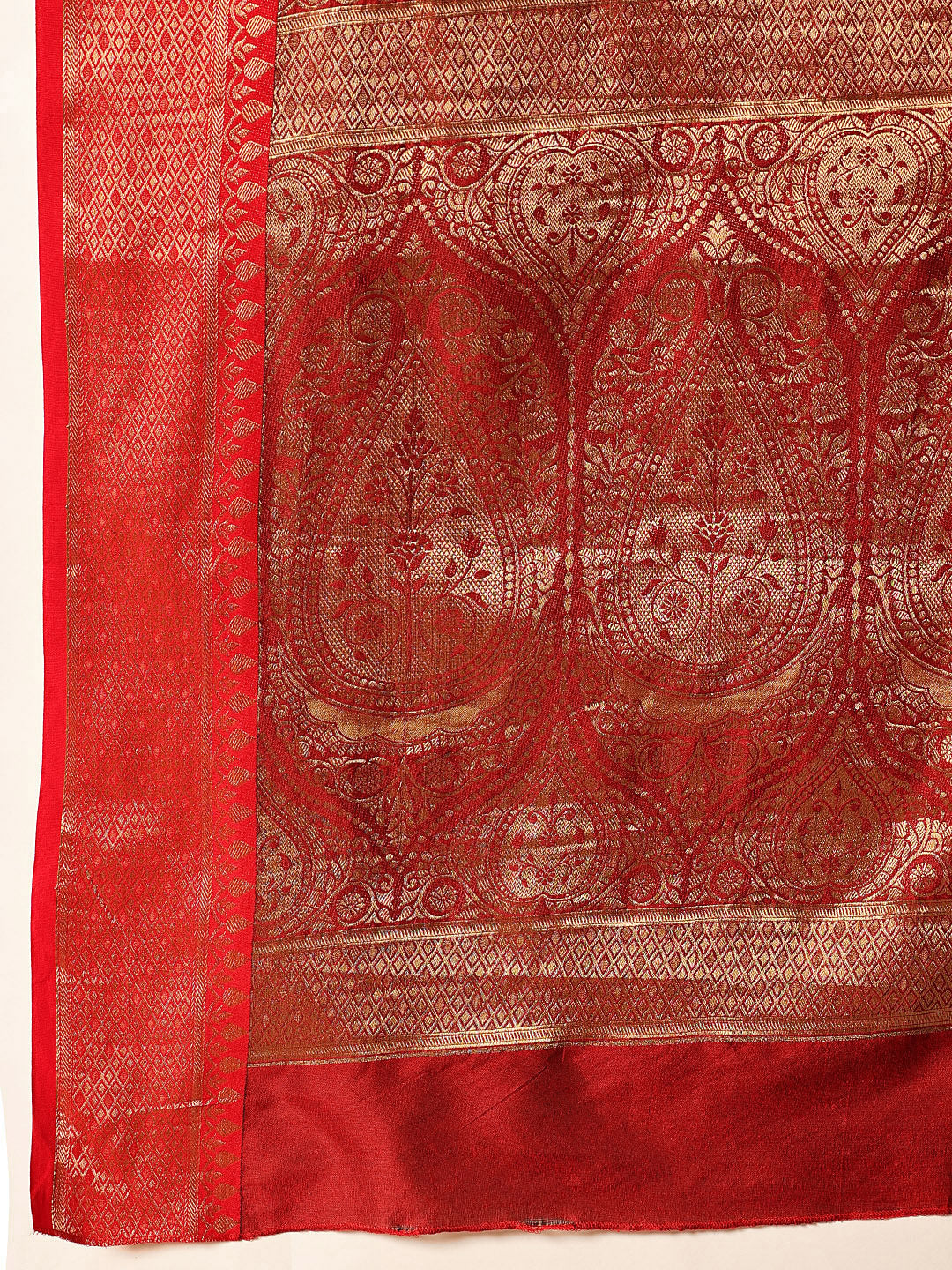 Women Black Banarasi Silk Woven Design Saree With Unstitched Blouse