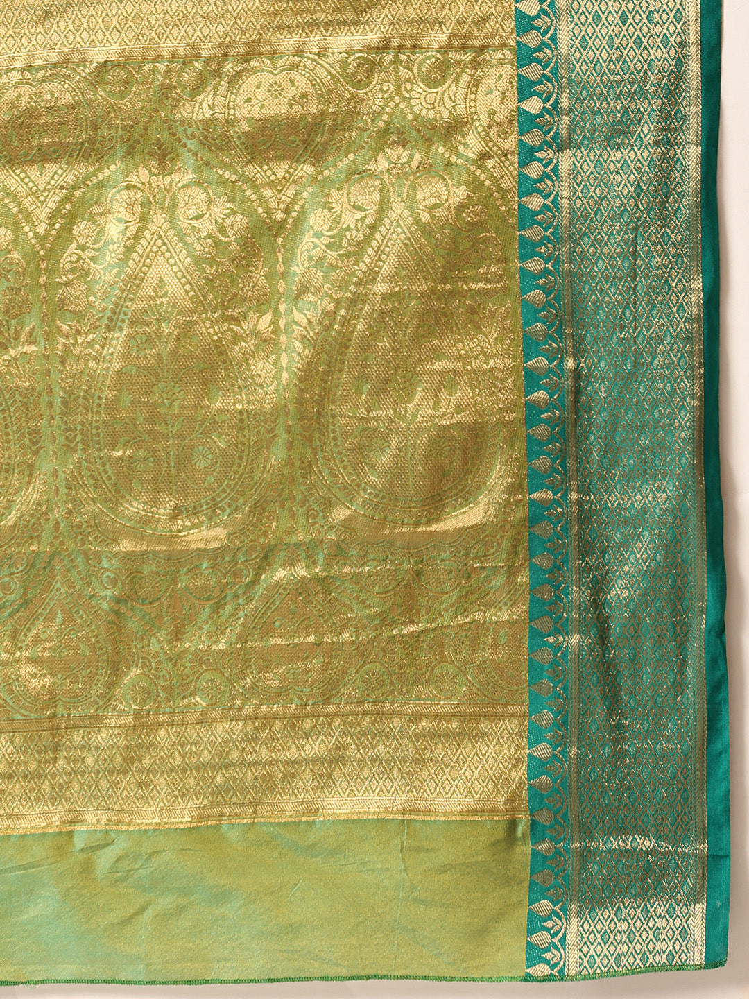 Women Yellow Banarasi Silk Woven Design Saree With Unstitched Blouse