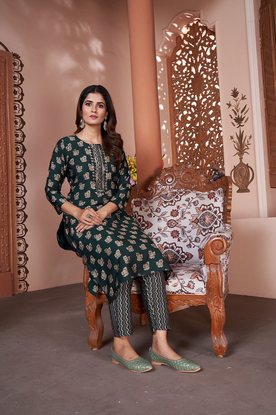 Women Party Wear Premium Royal Silk Kurta With Pant And Duppata Set