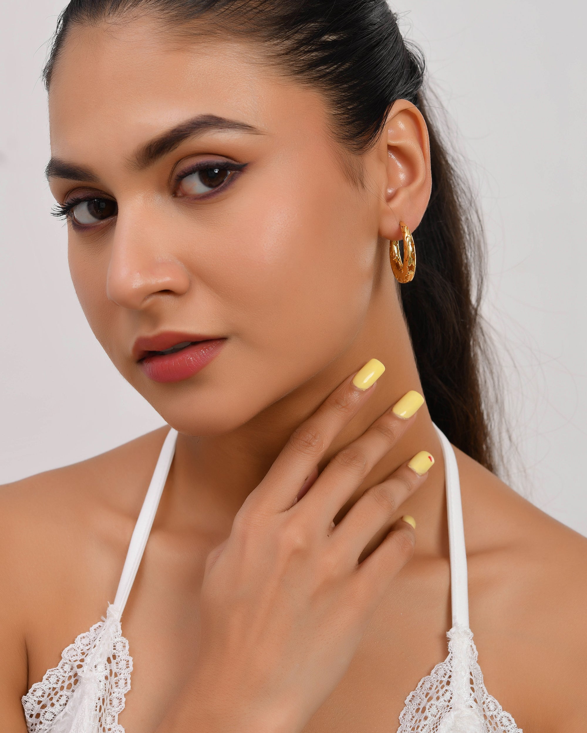 Gold-Plated Celestial Hoop Earrings  Star & Moon Cut-Out Design