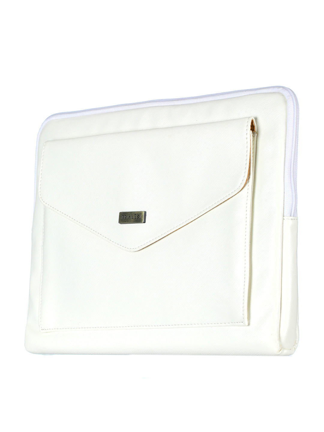 Classic White Solid Laptop Sleeve - NOZ2TOZ