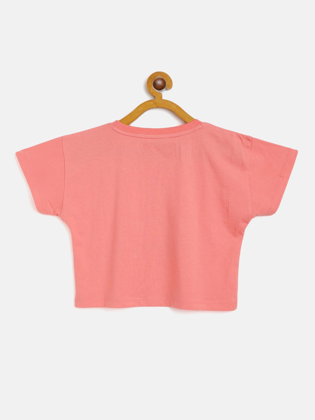 Girls Peach Burger Crop T-Shirt