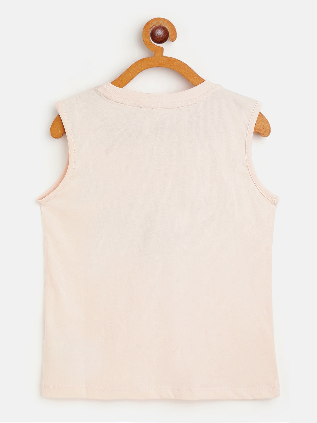 Girls Cream Whale Sleeveless T-Shirt