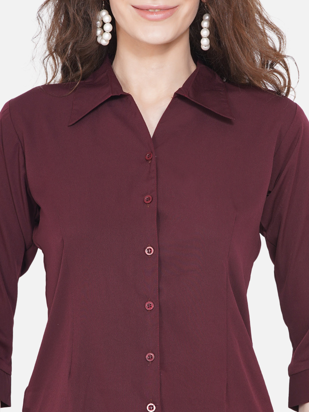 Women Brown Casual Shirt - NOZ2TOZ