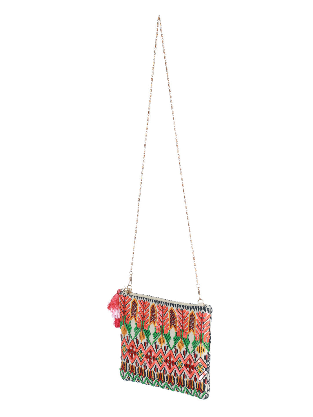 Banjara Multicolor Sequined Sling Bag - NOZ2TOZ