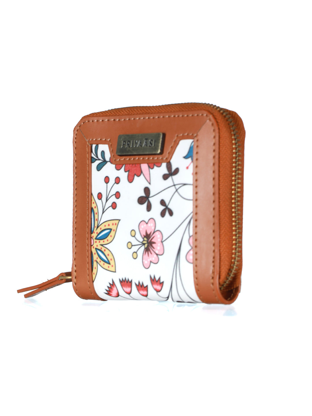 White Tropical Floral Mini Wallet - NOZ2TOZ
